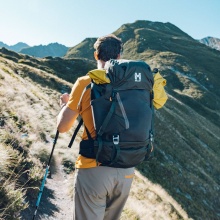 Millet Hiking Backpack Ubic (for multi-day tours, comfortable carrying system, versatile, functional) dark green men's - 40 litres